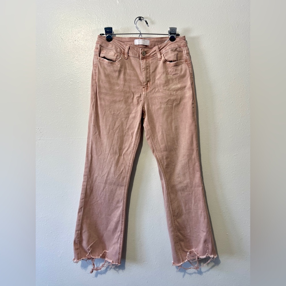 Vervet Pastel 90's Vintage Boyfriend Cropped Flare Jean - Size 28 - Picture 4 of 15